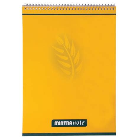 Mintra A4 Spiral Block Note, 100 Sheets