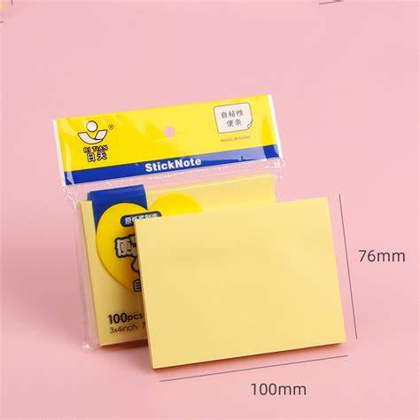 Ever Green Sticky Notes, Yellow, 3 x 3 in, 100 Sheets