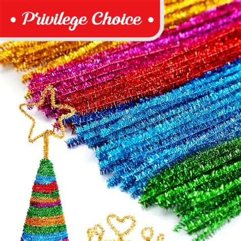 Office Mix Glitter Pipe Cleaners, 25 Sticks, Mixed Colors