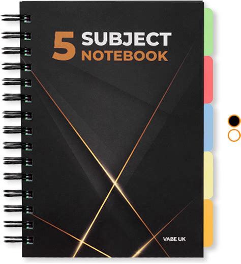 Mega A5 Notebook, 200 Sheets, 5 Subject