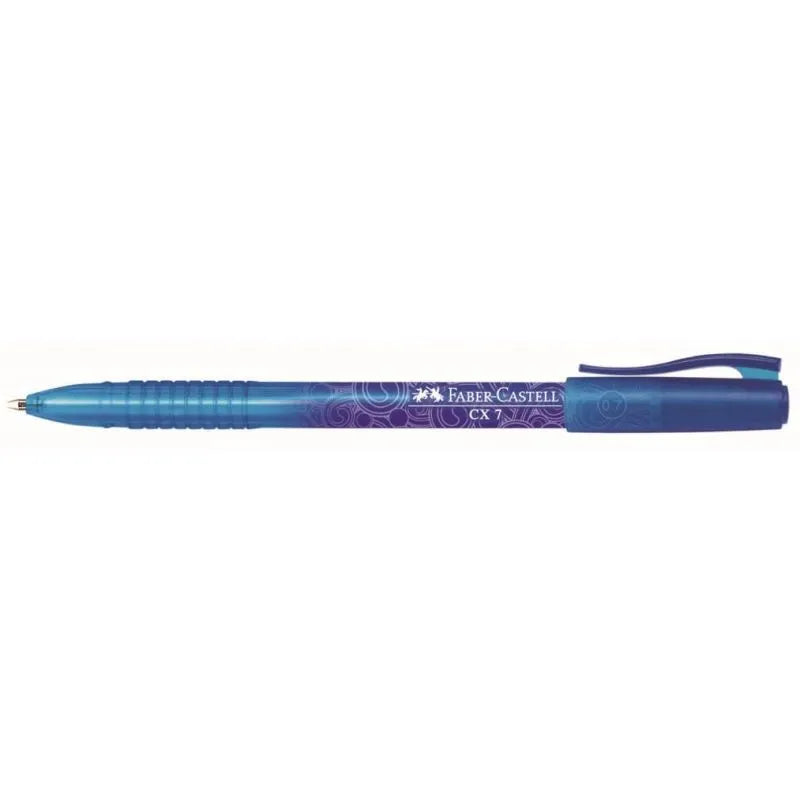 Faber-Castell CX7 Ballpoint Pen, 0.7mm, Blue